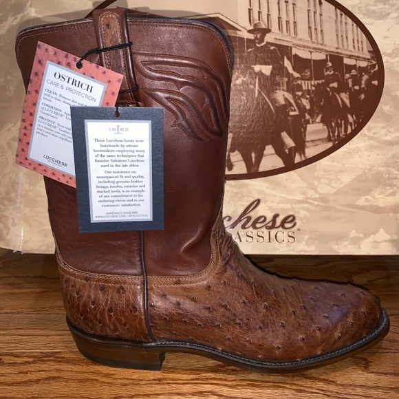 Lucchese Ostrich Ropers - Size 10 D main image 4